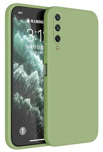 Topme Funda para Xiaomi MI A3 (6.09 Inches) Carcasa Caja Case Estuche, Funda Protectora de Piel de Silicona TPU - Verde Matcha