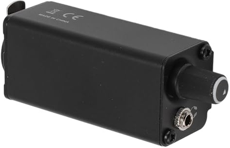 Tosuny Amplificador de Monitor Intrauditivo, Entrada XLR, Conector Estéreo de 3,5 Mm, Amplificador de Auriculares Estéreo, Amplificador de Audio con Control de Volumen, de