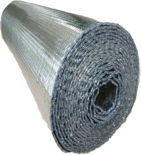 WaiDXn Barriera al Vapore e impermeabilizzazione in Lamina Isolante autoadesiva Adatta for Loft, Solai, capannoni, ECC.(1x20m)