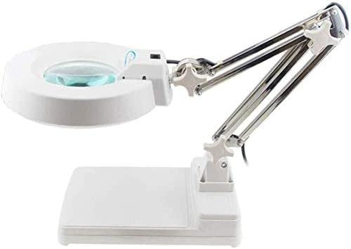 VNNHGB Screen Magnifier Desktop Magnifier with LED Light Old Reading Electronic Exhumation Welding Inspection Magnifier with LED Light Double The Comfort