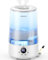 Homvana Top-Fill Humidificateur d'air pour chambre à coucher, 3,6 litres, 360 degrés, brume froide, 34 h, durable, silencieux 16 dB, petit diffuseur d'huiles essentielles