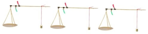 Amosfun Apothekerwaage Analog Alt 3st 100g Küchen Traditionelle E-werkzeug Für Die Chinesische Wiegewerkzeuge Für Die Chinesische Gewichtsskala Mini Kupfer Golden