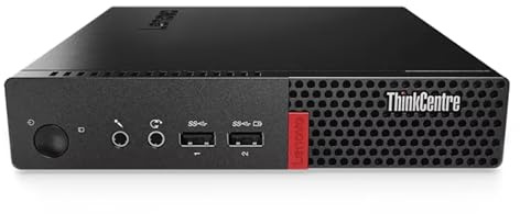 Lenovo ThinkCentre, Mini Pc Tiny, Intel i7-4770Te 4 Core 2.3Ghz, Ram 8Gb SSD 256Gb, Pc Desktop Mini Pronto all'uso con Libre Office e Chiavetta Wi-fi (Ricondizionato)