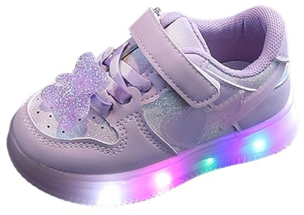 Baskets Mode Fille Légères - Baskets de Marche LED LED Lumineuse pour Filles Deux Roues Skateboard Basket Clignotantes Garçons Bébés Filles pour Garçons et Filles Cadeau