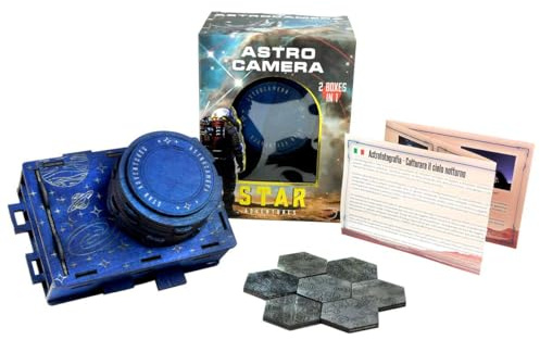 Logica Puzzles Art. Astrocamera - 2 rompecabezas en 1-2 cajas secretas en 1 - Dificultad 4/6 Extreme - Serie Star Adventures