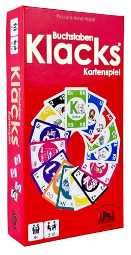 Buchstaben Klacks – Das ABC-Mau-Mau für Kinder | Lernspiel & Geschenk für Junge und Mädchen I Kartenspiel ab 4, 5, 6, 7, 8 Jahre | Einschulung | Geburtstagsgeschenk