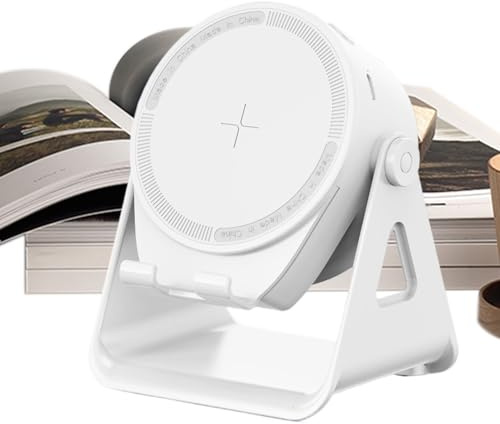 Moreeulsi Altoparlante wireless | Supporto per telefono cellulare con altoparlante wireless | Elettronica di interazione di rilevamento intelligente regolabile per viaggi all'aperto scrivania bagno