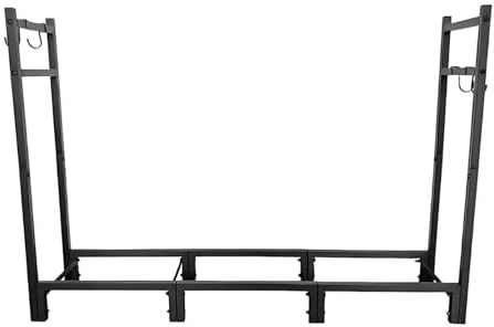 MotiveTech Portalegna in Ferro Battuto per Legna da, Montaggio Semplice, 44,8x9,8x31,5 Pollici