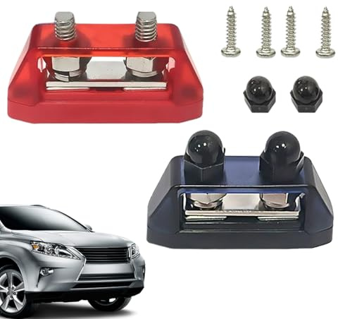 FVPKYUR Morsetti Batteria - Morsettiera Doppia,Di Montaggio Isolanti Per Collegamenti Batteria Auto