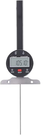 Asixxsix Elektronisk Djupmätare, 0-100 Mm Räckvidd Elektronisk Digital Indikator Djupmätare med LCD-skärm, 0,01 Mm Djupmätningsverktyg med Hög Noggrannhet för Träbearbetningsfordon