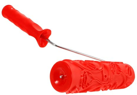 Zerodeko Patterned Texture Paint Roller Rubber Roller for Wall Decoration Art Tool for Home Painting and Surface Finishing