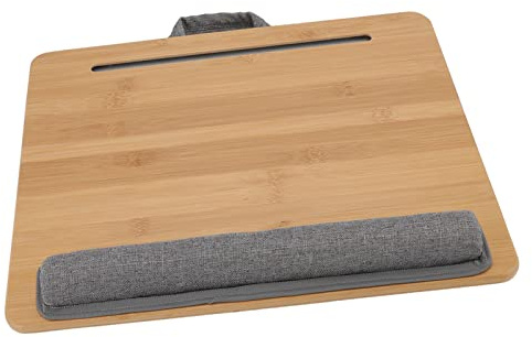 OVAQUIXI Laptop Skrivbord Multifunktion Lap Bricka med Kudde Ergonomisk Vinkel för Läsning Skriva Spela