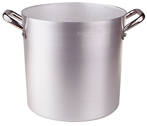 Pentole Agnelli Kochtopf Aluminium mit 2 Griffen, Edelstahl 32 cm