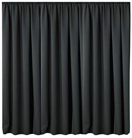 JEMIDI Vorhang blickdicht 300x245cm - Gardine mit Kräuselband Universalband - 100% Polyester Schal lang für Wohnzimmer Schlafzimmer - grau