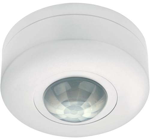 Luceco LGIP20CSW-01 Détecteur Infrarouge Jour et Nuit en Applique Plafonnier Ip20, 800 W, 240 V, Blanc, 80 (Diam) x 42mm (H)