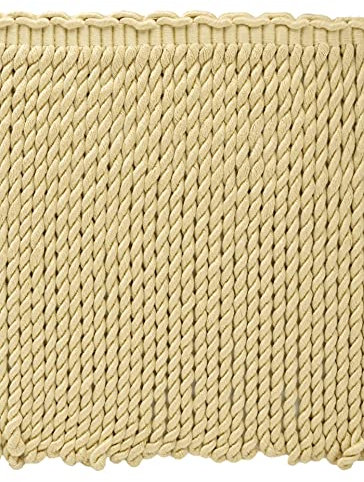 DecoPro 21926 - Borde de Flecos de 23 cm, Color Beige – C03, se Vende por el Patio (1 Yarda = 91 cm/3 pies/36 Pulgadas)