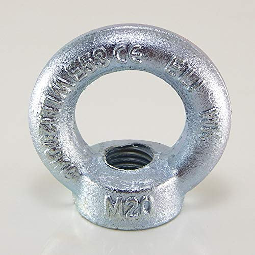 5 Stk. Ringmutter Zurrösen Kranösen M6 - M20 Ringmuttern Schraubösen DIN 582 (M 20)