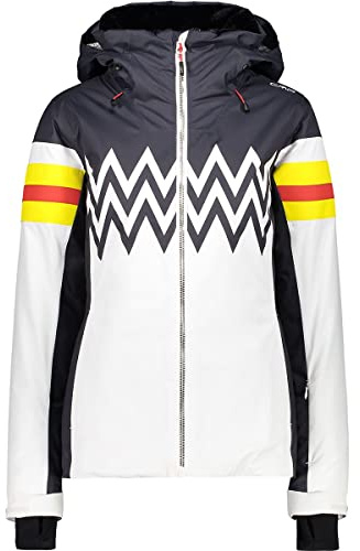 CMP Giacca da Sci Bicolor, Donna, Bianco, 50