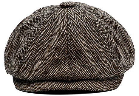 YAMEE herr basker mössa barett, skjutmössa herrar, unisex basker skärm keps platt keps sportmössa Gatsby Newsboy mössa, barette keps, storlek 58 cm – 60 cm