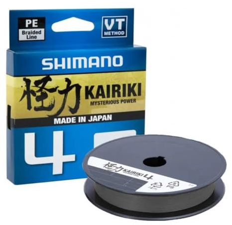 SHIMANO Line Kairiki 4 300m 0.16mm 8.1kg Stahl Grau Angelrute mit ausgewogenem Gefühl