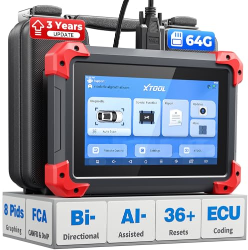XTOOL D7 Bidirectional Scan Tool: 2026 Ai-Assisted OBD2 Scanner Diagnostic Tool with 36+ Resets, Full System Car Scanner with EPB, Injector Test, Throttle, Crank Sensor Relearn, FCA, CANFD & DoIP