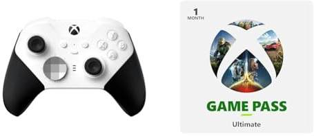 Xbox Elite Wireless Controller Series 2 - Core Edition (White) + Game Pass Ultimate 1 Month