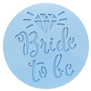 Bride to Be Cookie Stamp - Engagement Wedding Cookie Embosser/Stamp - Round Icing Fondant Embosser for Hen Bridal Bachelorette Party, Baking, Biscuits