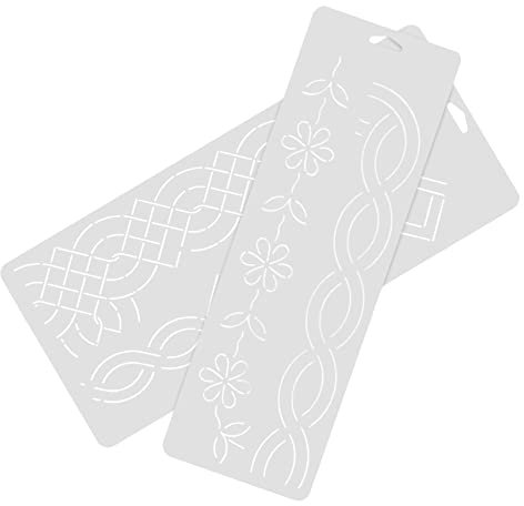 Tofficu Quiltschablone Kunststoff 2 Stück Selbstgemacht Nähvorlage Patchwork Nähen Bastelvorlage Für Quilten Stoff Schneiden Anfänger