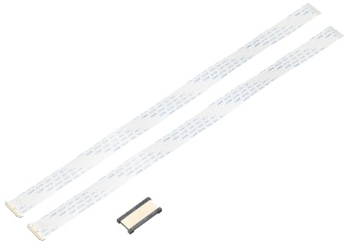 sourcing map 2Pcs EDP Wire FFC Flexible Flat Cable with Extend Adapter 30 Pins 0.5mm Pitch 300mm B-Type for LCD TV, DVD Player, Car Audio