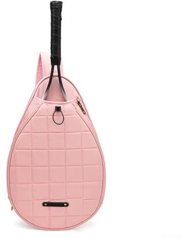 Tennis-Umhängetasche, Tennis-Rucksack mit Regen- und Schweißresistenz, Tennisschläger-Schultertasche für die meisten Ballspiele (rosa)