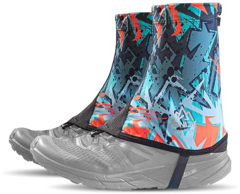 Azarxis Reflektierende Trail Low Gaiters Gamaschen | UV-Schutz, Atmungsaktiv, Für Damen und Herren, Wandern, Klettern