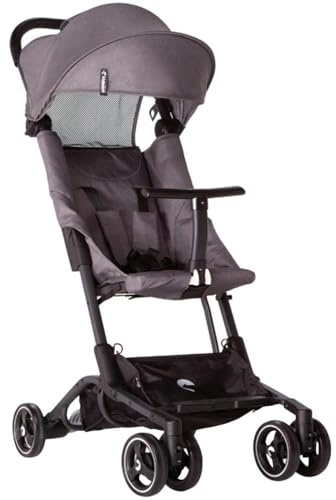 Kidnort Barnvagn kompakt, upp till 22 kg, med tillbehör, praktisk, grå