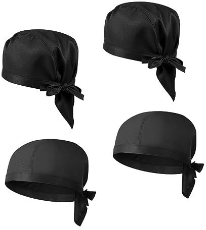 GALPADA 4piezas Gorro De Chef Turbante De Chef Gorros De Catering para Cocinero para Restaurante