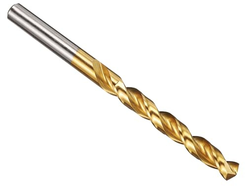 PATIKIL 8mm Drill Bit M42 8% Cobalt High-Speed Steel 135° TiN Coated | Jobber Straight Shank for Hard Metal Stainless Steel