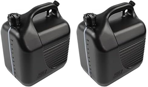 Tayg Kanister, 10 Liter, zugelassen, mit Einfüllstutzen und Messstreifen, schwarz, 602078 (Packung mit 2)