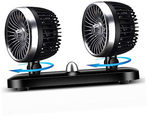 UKCOCO Ventilador Eléctrico Para Coche Doble Cabeza Potente Ventilador Usb Para Uso Doméstico Refrigeración Por Agua Para Camión