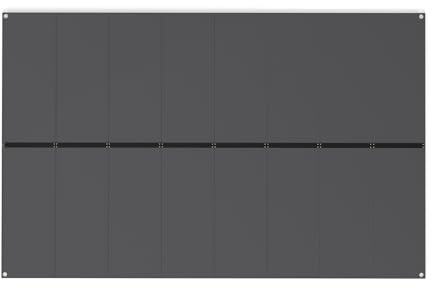 COSTWAY Bodenplatte für Geräteschuppen, 343 cm x 215 cm Gartenhaus-Fundament mit Rutschfester Oberfläche, verstärkte Streifen, Boden für Gerätehaus, Hinterhof, Garten