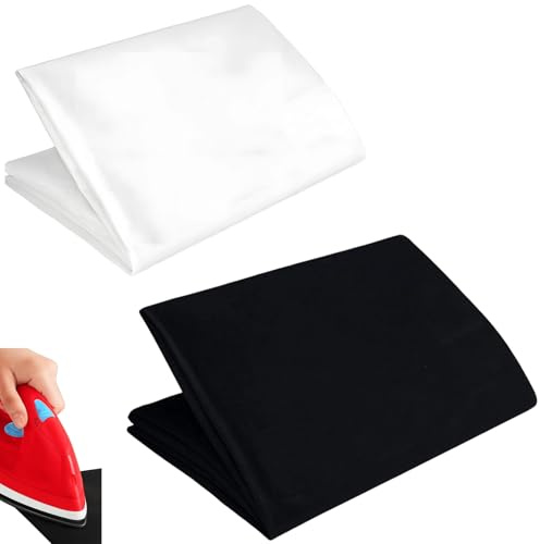 KRYMXAR 2 Stück Bügelvlies Zum Verstärken, Volumenvlies Zum Aufbügeln, 100x180cm Vliesstoff für Kleidung Verstärkung, DIY Nähprojekte und Haushalt Textilien, Bügelvlies Einfache Handhabung
