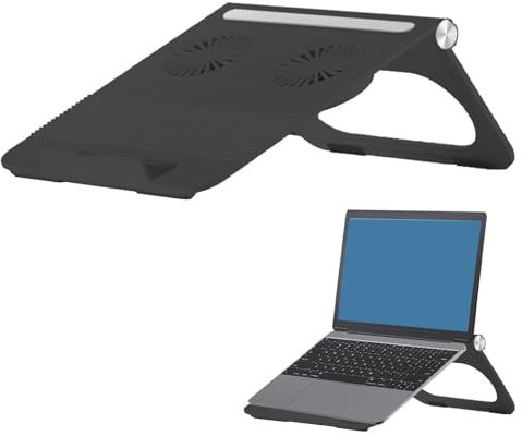 Laptop Cooler, Silent CPU Cooling Fan With Slim Portable Base, Mute Laptop Booster Bracket And Riser Stand For, Office, And Computer Stability, Fit & Ideal For Work