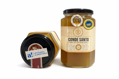 Galicischer Honig – 100% Naturhonig, roh & handwerklich, direkt vom Imker – CONDE SANTO, Spanien (Küstenhonig, 1 kg)