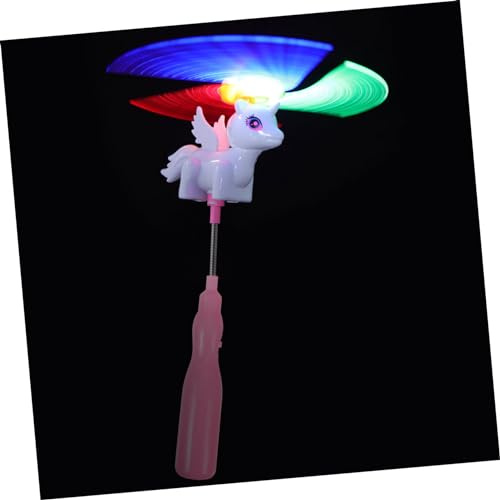 Kisangel Moulin à Vent Lumineux à LED en Forme de Cheval pour garçon et Fille Rotation et éclat léger et maniable pour fêtes et Spectacles Couleur Aléatoire Couleur Aléatoire