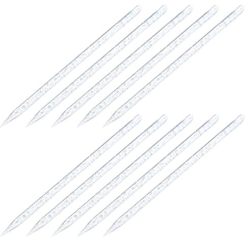 POPETPOP 100pcs Repousse-cuticules en Plastique Bleu, Outil de Manucure Portable et Doux pour Soins des Ongles en Salon Déplacement