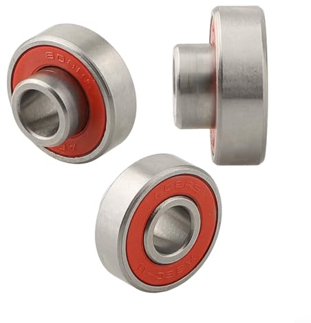 Volakebeing For 608-2RS Skateboard Bearings ABEC-11 8mm Bore 22mm Outer Diameter 12.6mm Width High Speed Steel Bearings Pre-Lubricated for Longboard Inline(Red 4pcs)