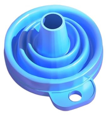 Embudo de silicona portátil for cocina, 5 o 10 unidades, universal, plegable, for fugas, for frijoles, sal, harina, aceite y loción(10Pcs)