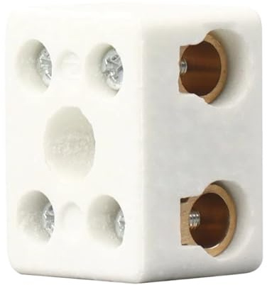 Morsettiera in ceramica 5 connettori elettrici in ceramica ad alta frequenza resistenti alle alte temperature con due ingressi e uscite(11)