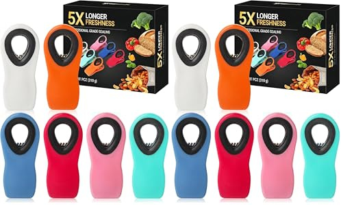Mr. Pen- Chip Clips, Magnetic, 12 Pack, Bag Clips, for Chips, Food Packages, for Fridge