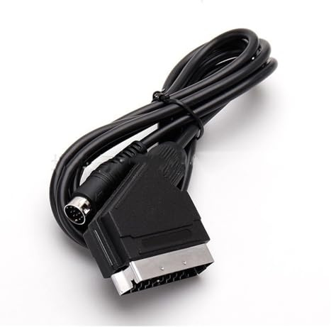 Câble AV péritel RGB for Console Sega Genesis 2/3 modèle 2 modèle 3-Cordon de Jeu vidéo blindé de 1.8 m for Connexion TV de Jeu rétro