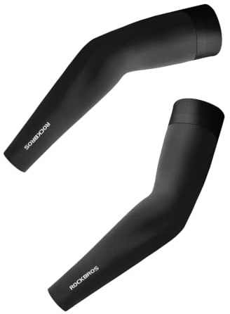 ROCKBROS Armstulpen UPF 50+ UV-Schutz Rutschfest Atmungsaktiv | Armsleeve Sommer Kühlend Schnelltrockend Ärmlinge für Herren Damen Radsport Running Basketball Fußball Tattoo
