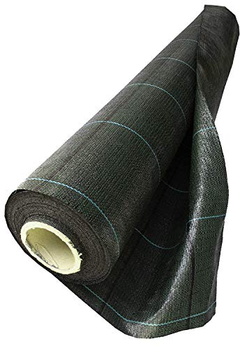 NOOR Unkrautblocker Profirolle - Unkrautvlies mit 105 g/m² - ganze Rolle 1x25 m - Vlies für biologischen Unkrautschutz für Gartenweg, Beet, Sandkasten - wasserdurchlässig & ökologisch