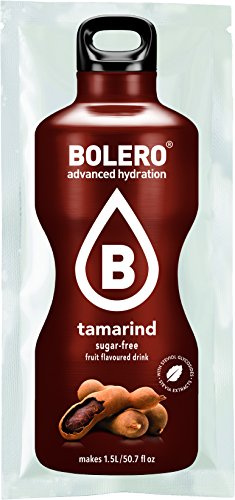 Bolero Bebida Instantánea sin Azúcar, Sabor Tamarindo - Paquete de 24 x 9 gr - Total: 216 gr